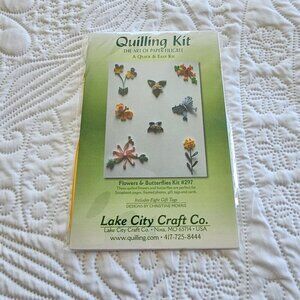 Flowers & Butterflies Quilling Kit #297 By Lake City Craft Co. New, Sealed